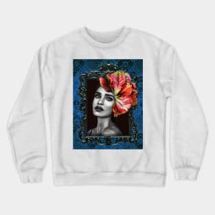 Colorfull Ladies Fine Art HomeDecor Wall Art Digital Prints Artwork Illustration Fine Crewneck Sweatshirt